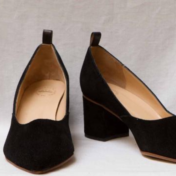 ATP Atelier Black Suede Nava Pumps - Picture 5 of 8
